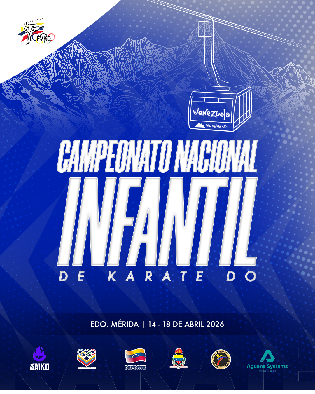 Flyer Campeonato Nacional Infantil Mérida 2026