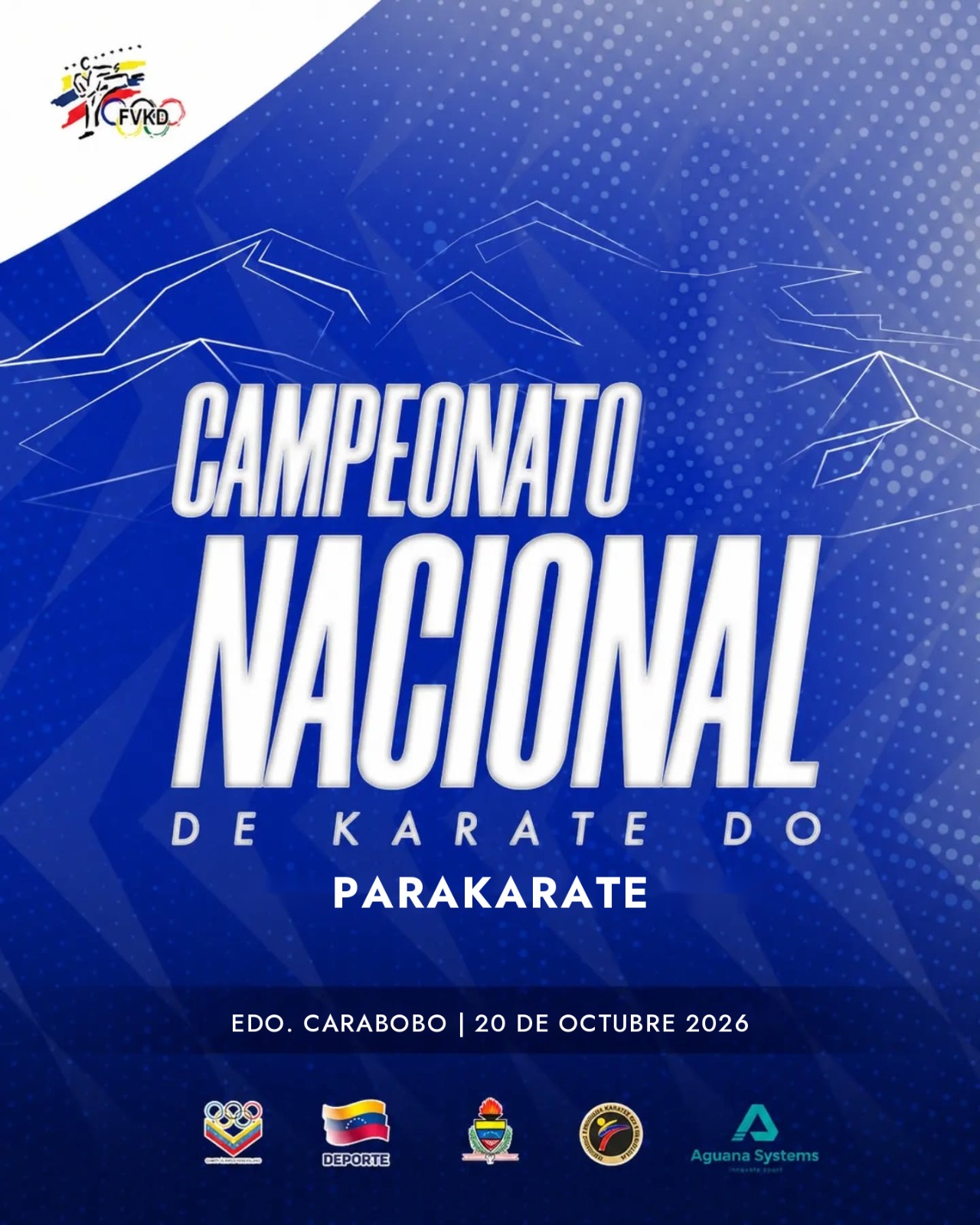 Flyer Campeonato Nacional Parakarate 2026